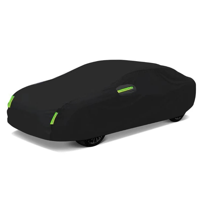 Sun-Resistant Waterproof Vehicle Cover with Safety Stripes