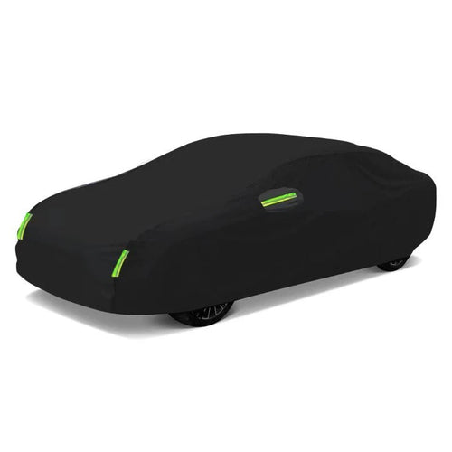 Sun-Resistant Waterproof Vehicle Cover with Safety Stripes