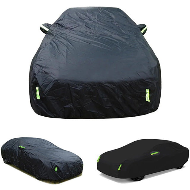Sun-Resistant Waterproof Vehicle Cover with Safety Stripes