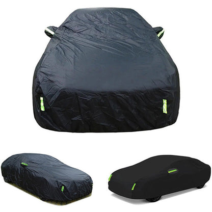 Sun-Resistant Waterproof Vehicle Cover with Safety Stripes