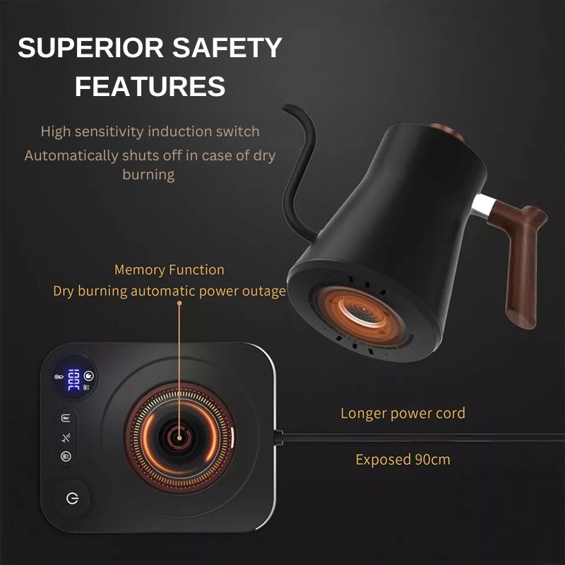 Smart Temperature Control Gooseneck Electric Kettle