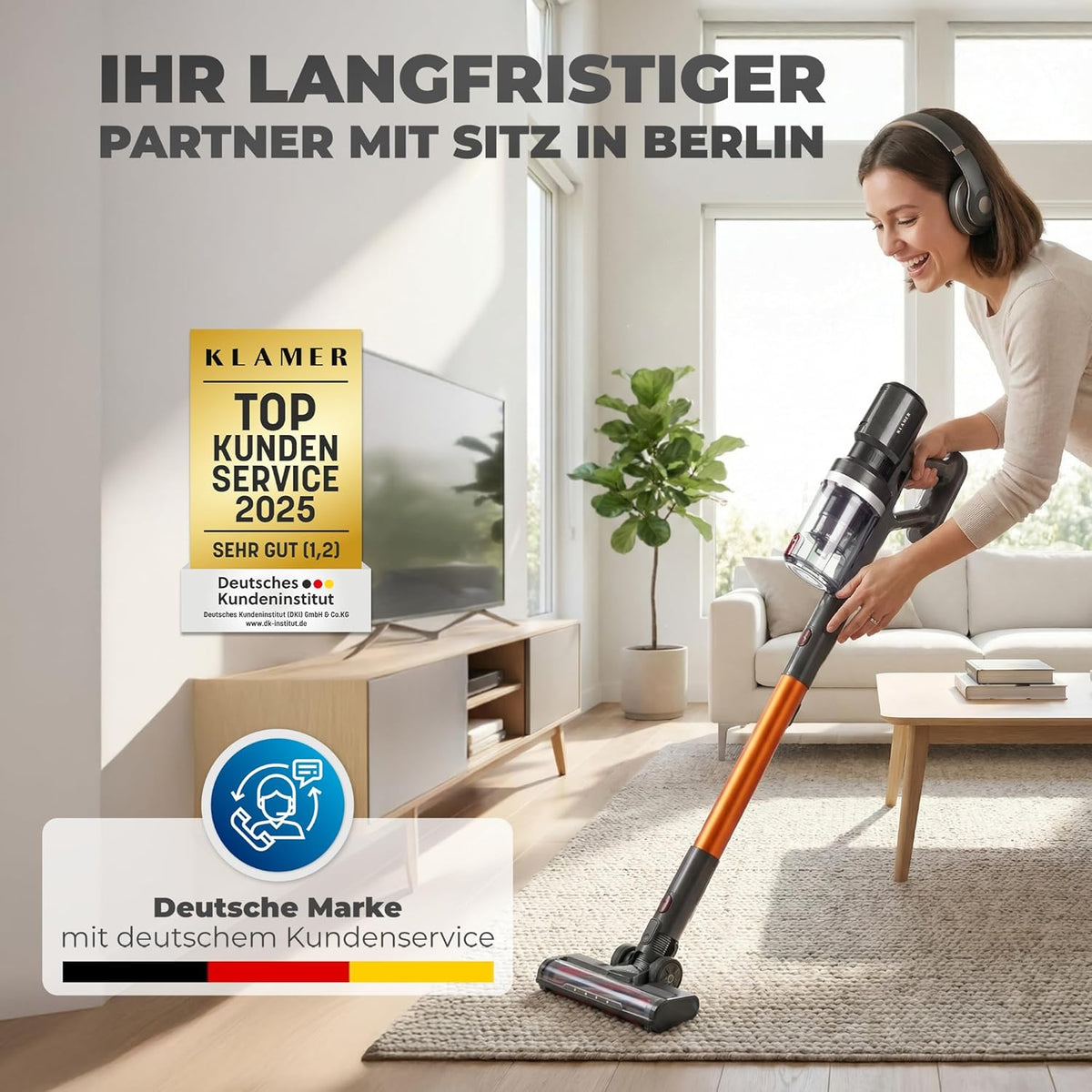 Cordless 2-in-1 Vacuum Cleaner | 460 Watt Power with 60 Min Runtime