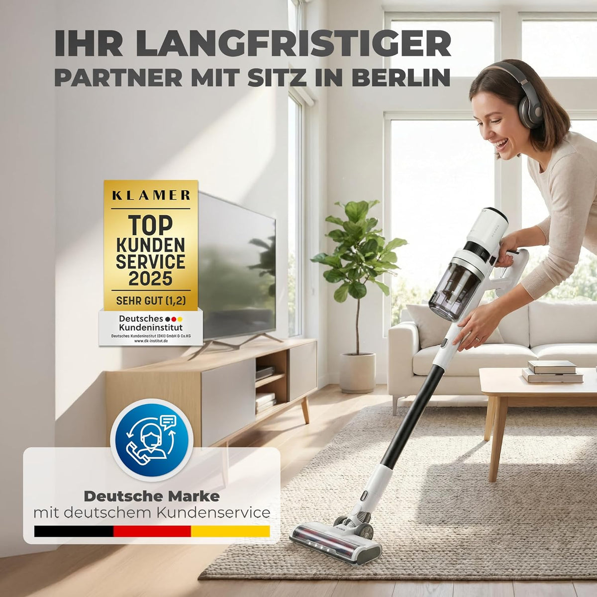 Cordless 2-in-1 Vacuum Cleaner | 460 Watt Power with 60 Min Runtime