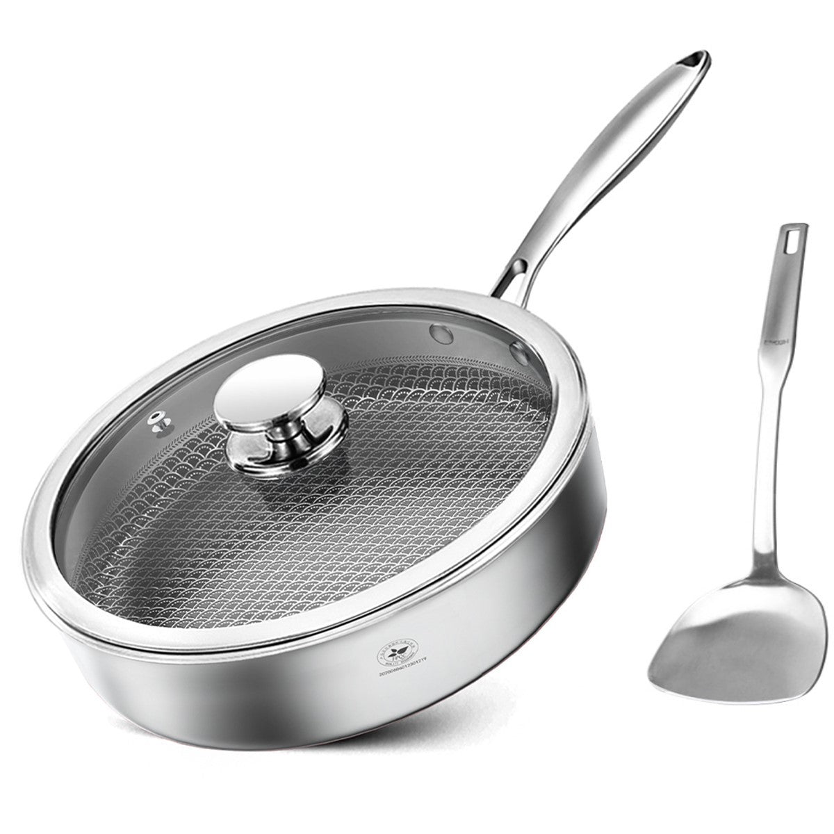 Lid-Covered Nonstick Skillets