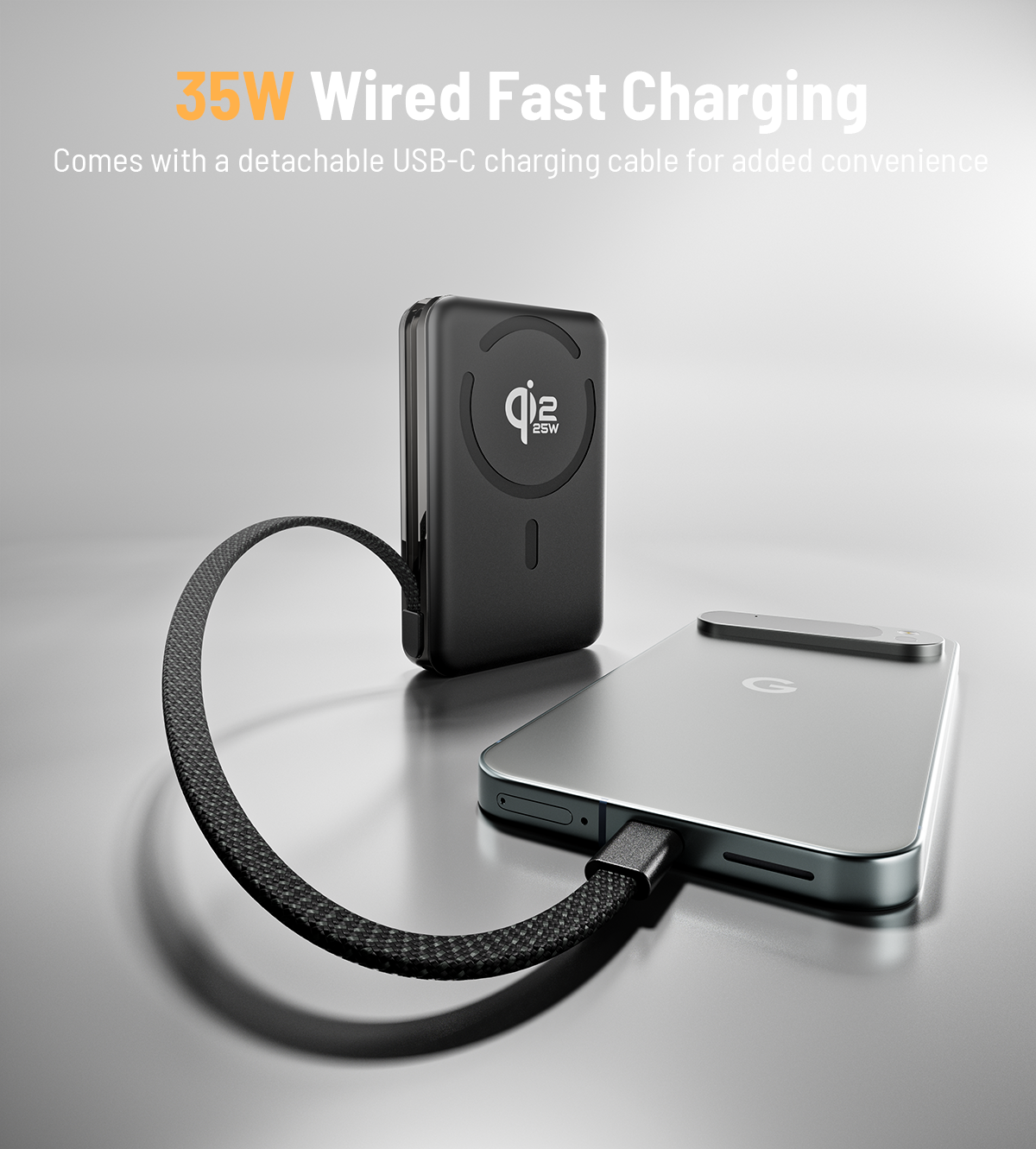 Magnetic Charging Power Bank 10,000 mAh with Stand Feature