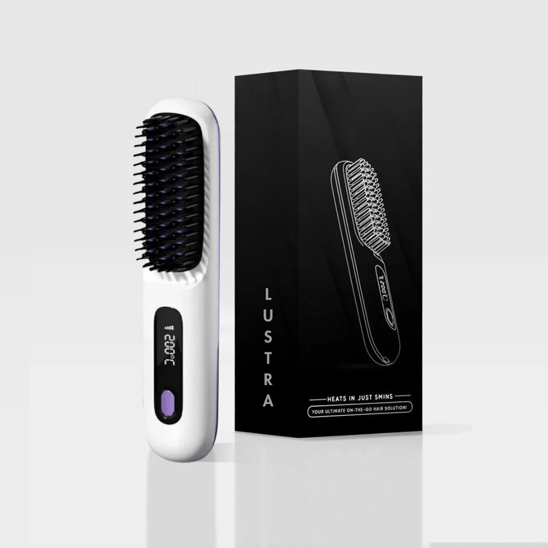 Electric LCD Hair Styler Comb for Smooth, Sleek, and Shiny Hair