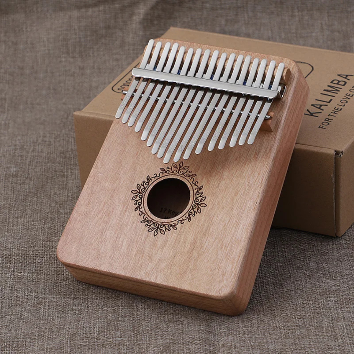 Portable Kalimba with 17 Keys - Wooden Thumb Piano