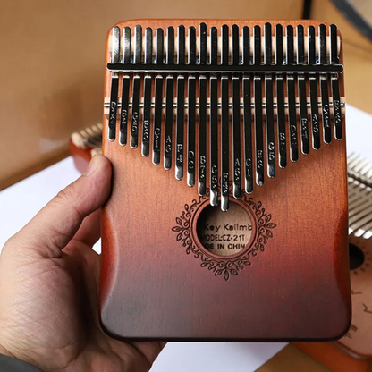 Portable Kalimba with 17 Keys - Wooden Thumb Piano