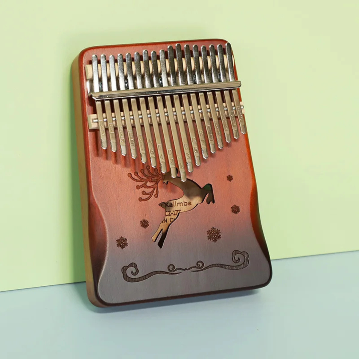 Portable Kalimba with 17 Keys - Wooden Thumb Piano