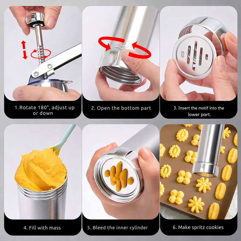 Perfectly Shaped Cookies in Seconds – Effortless Baking Delight!