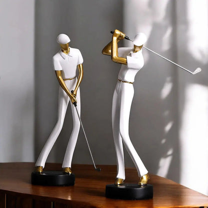 Decorative Figurine of Golf Swing – Kelly Style Sculpture