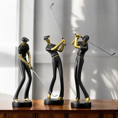 Decorative Figurine of Golf Swing – Kelly Style Sculpture