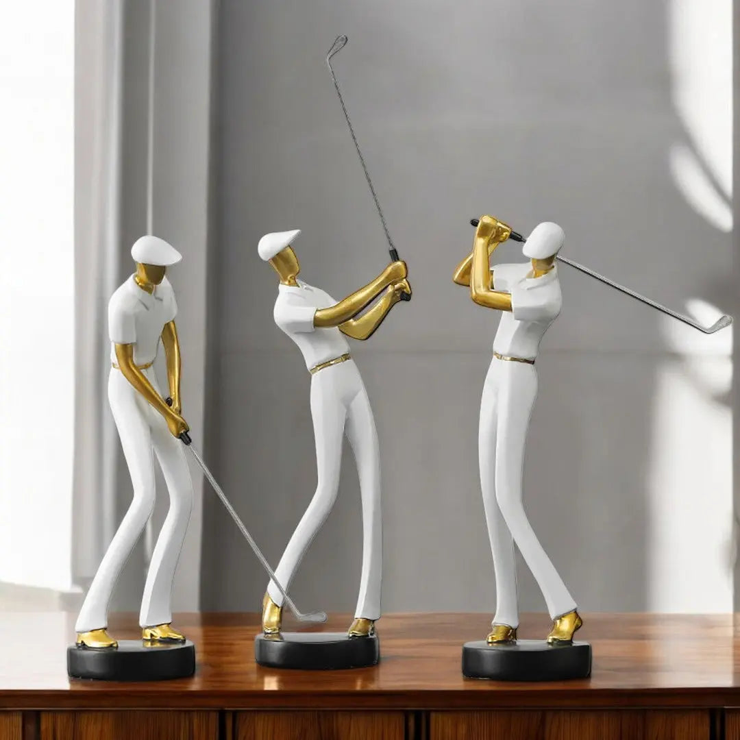 Decorative Figurine of Golf Swing – Kelly Style Sculpture