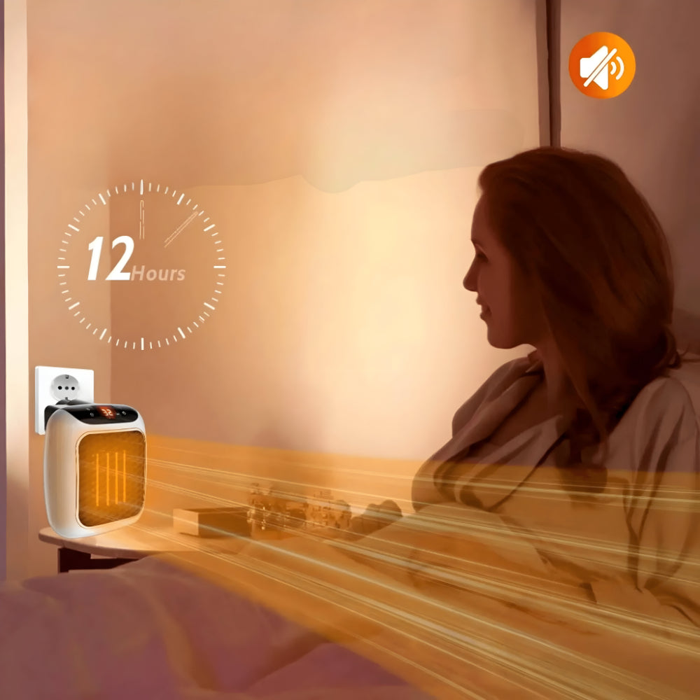 Energy-Efficient Ceramic Wall Heater with Thermostat – Compact Design