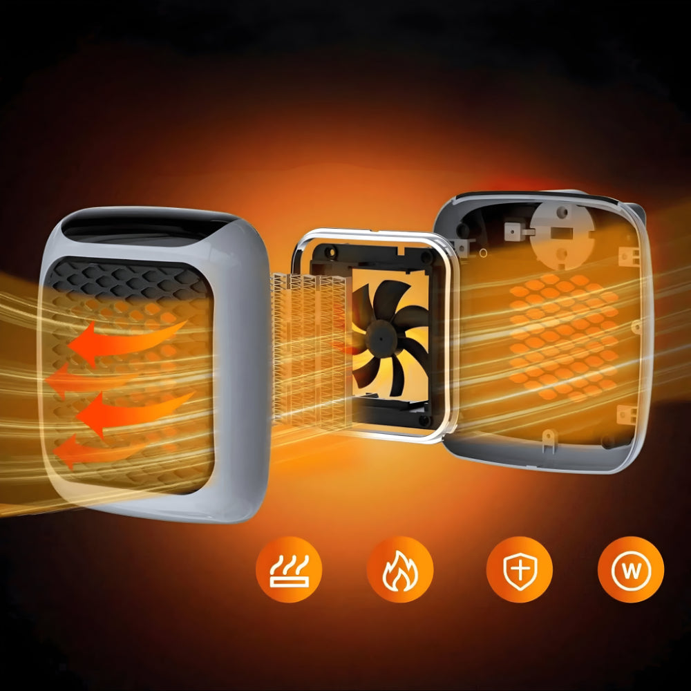 Energy-Efficient Ceramic Wall Heater with Thermostat – Compact Design