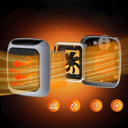 Energy-Efficient Ceramic Wall Heater with Thermostat – Compact Design