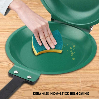Versatile Double-Sided Frying Pan for Effortless Cooking