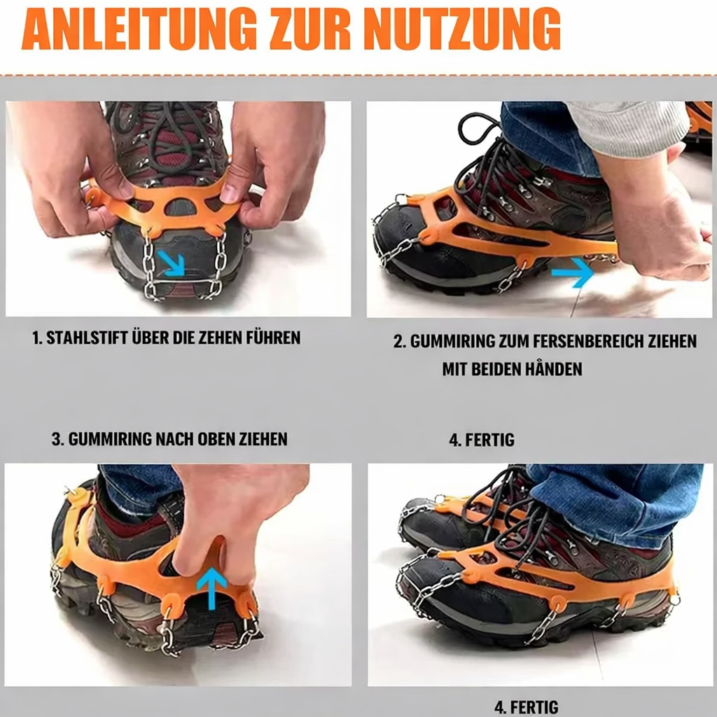 IceGrip | Non-Slip Traction Chains for Skates | Winter Safety Gear