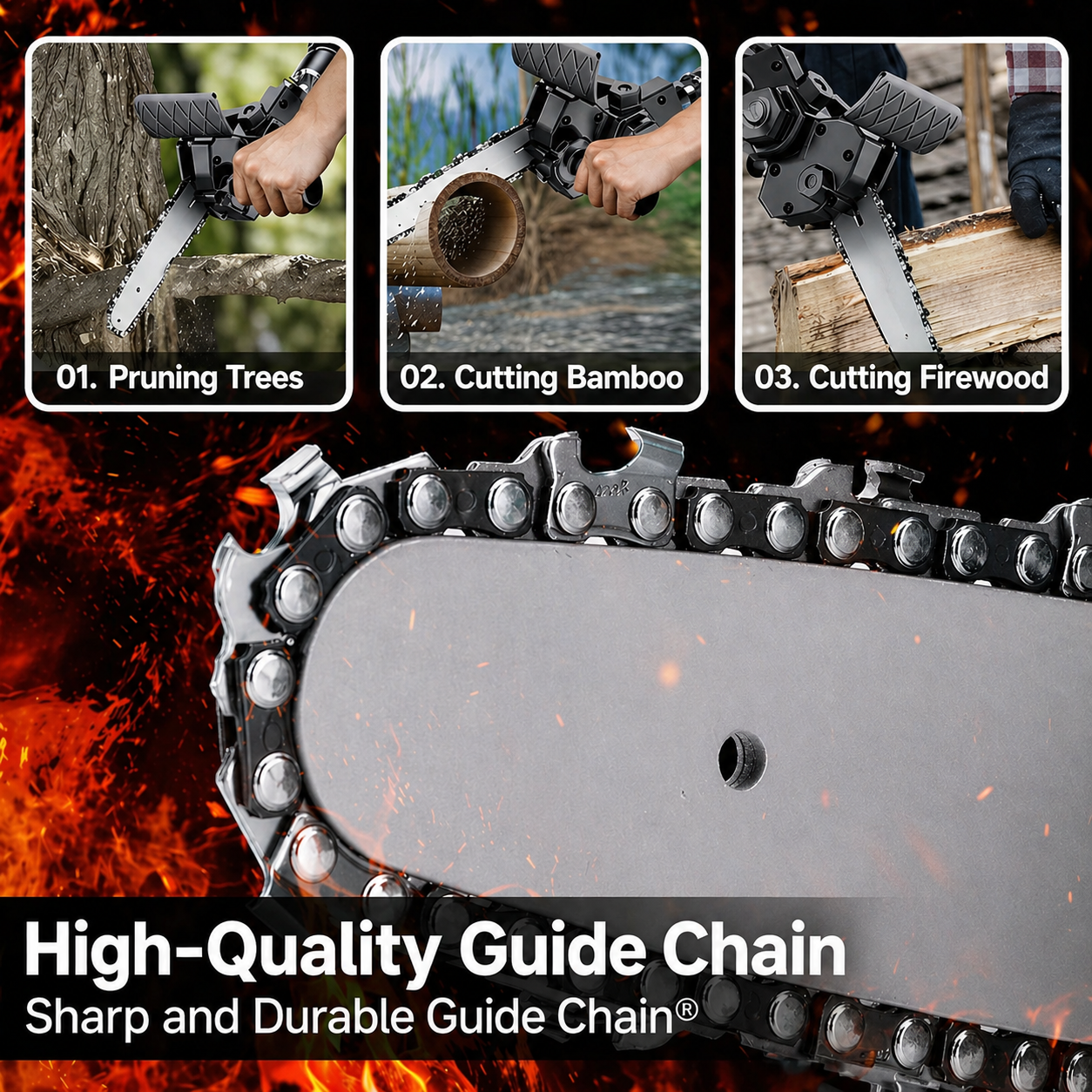 Transform Your Drill into a Powerful Compact Chainsaw