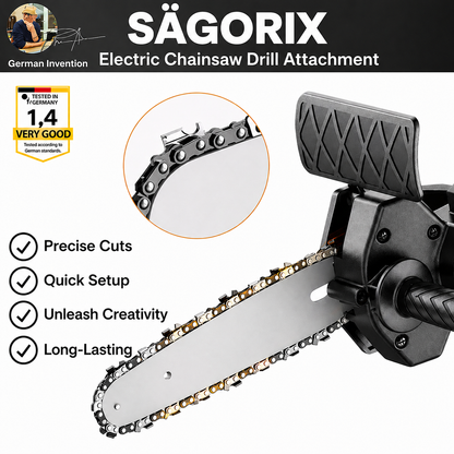Transform Your Drill into a Powerful Compact Chainsaw
