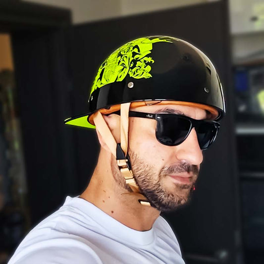 Motorcycle Baseball Helmet - DOT Certified