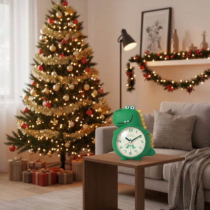 Charming Dino Alarm: Quiet Kids' Wake-Up Clock