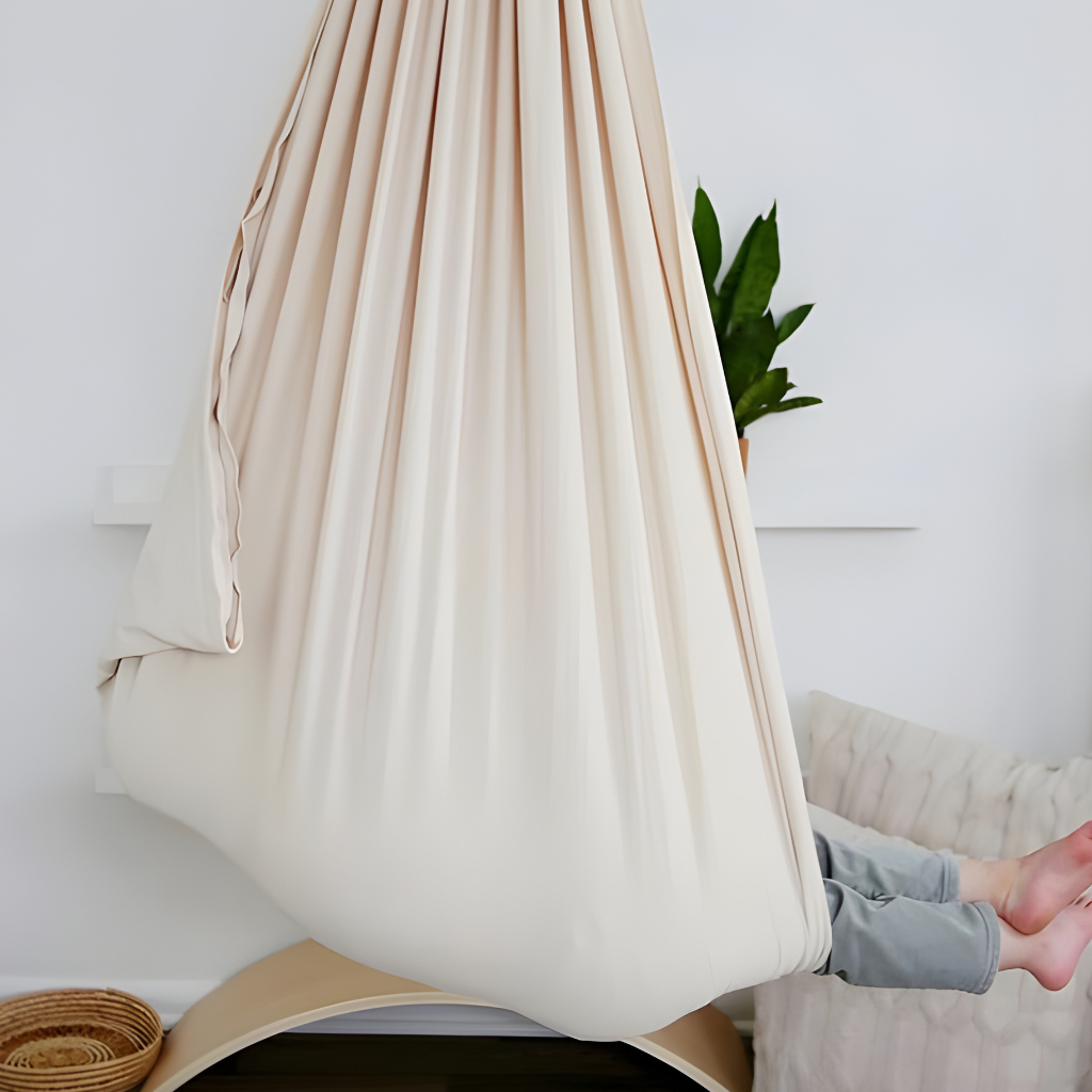 Serene Swing | Soft Comfort Fabric | Sensory Haven for Kids