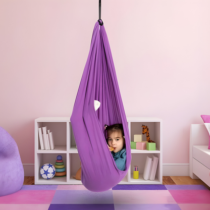 Serene Swing | Soft Comfort Fabric | Sensory Haven for Kids