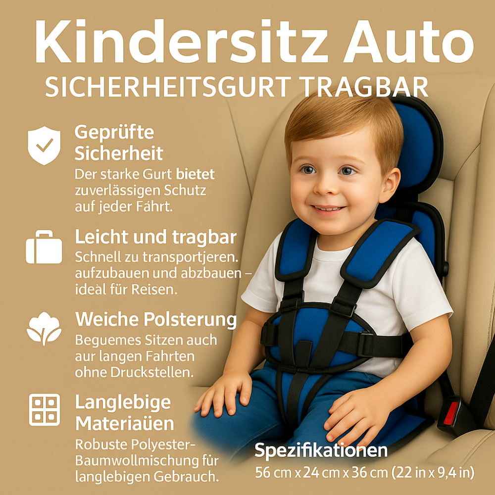Compact Travel Booster Seat for Kids – Safety Meets Convenience