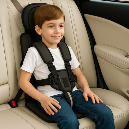 Compact Child Safety Seat – Adjustable Booster for Travel