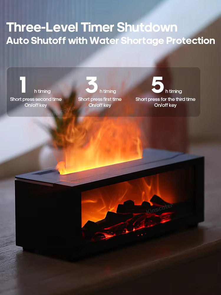 Serene Flame Humidifier for Comfort and Wellness