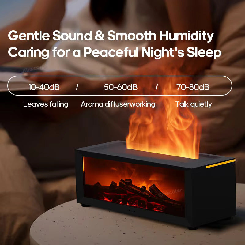 Serene Flame Humidifier for Comfort and Wellness
