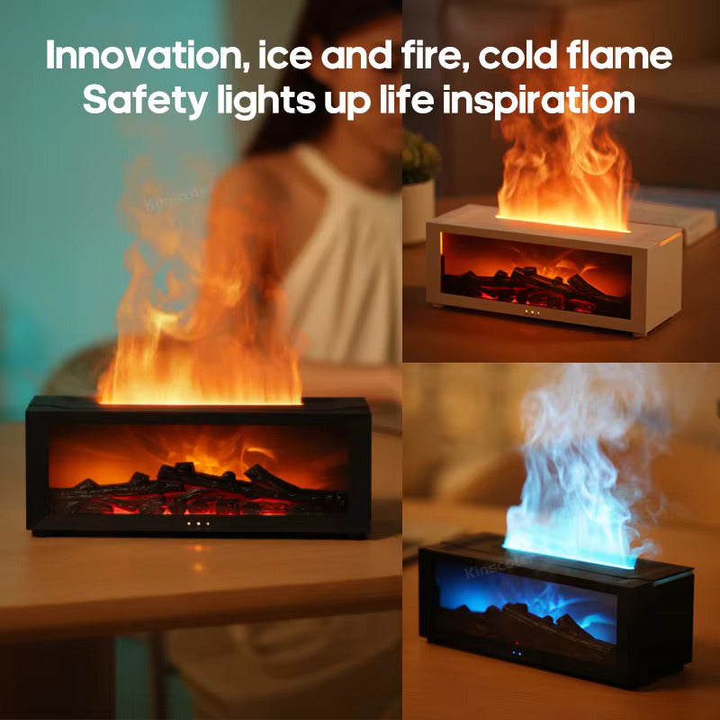 Serene Flame Humidifier for Comfort and Wellness