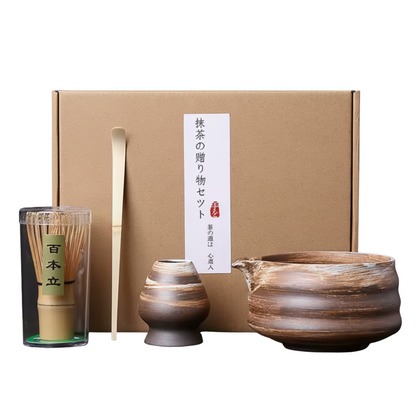 Japanese Matcha Tea Set with Teapot and Essential Tools