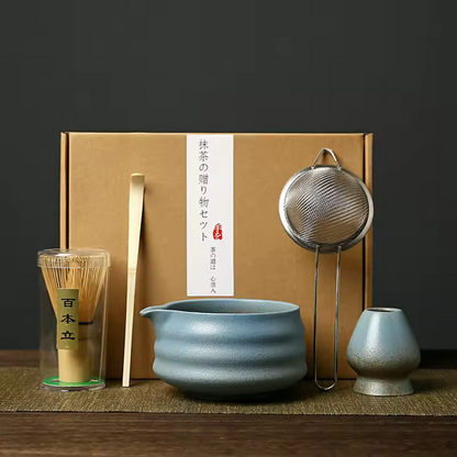 Japanese Matcha Tea Set with Teapot and Essential Tools
