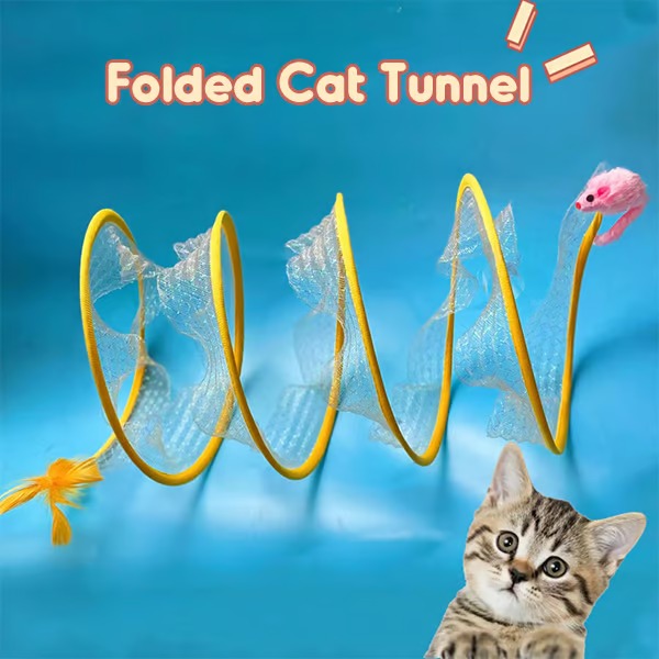 PurrfectPlay Tunnel | Collapsible Cat Adventure Hub