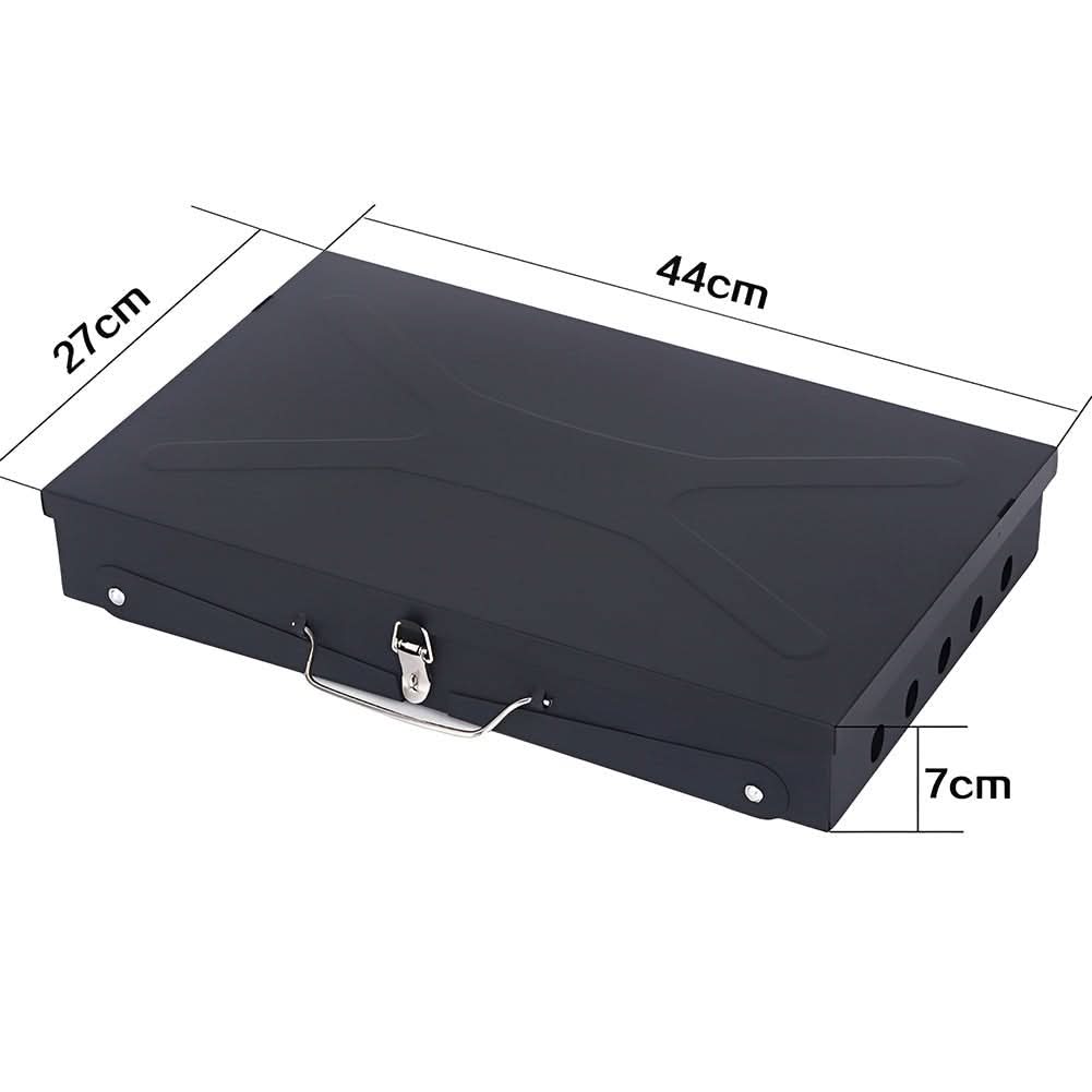 Portable Steel BBQ Grill | Compact Folding Design for Outdoor Use