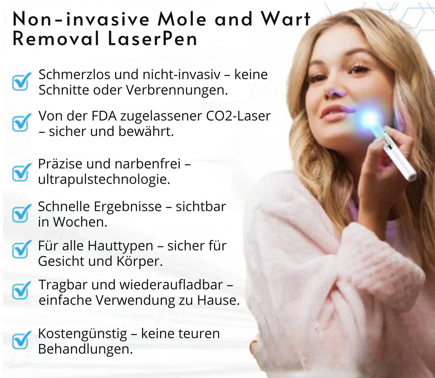 RadiantGlow™ Pain-Free Laser Pen – Reveal Flawless Skin Anytime
