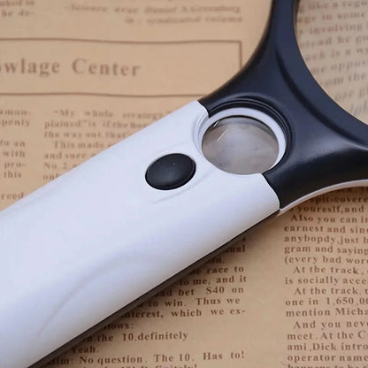 LED Magnifying Glass - Handheld Tool for Detailed Viewing and Reading