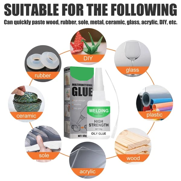 QuickHold Adhesive | Strong, Clear Bond for All Materials