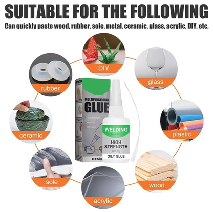 QuickHold Adhesive | Strong, Clear Bond for All Materials