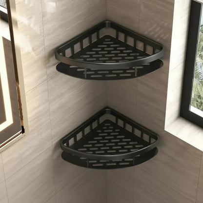 No-Drill Adhesive Wall Shelf | Stainless Steel & ABS for Kitchen and Bath