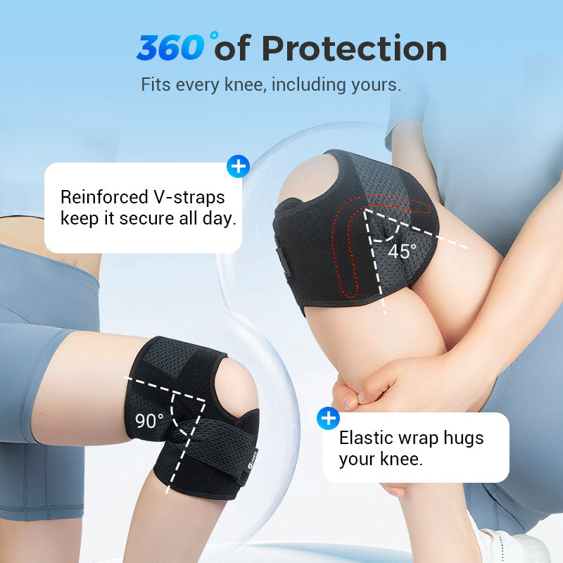 Dynamic Knee Support | Adjustable Straps | Breathable Comfort