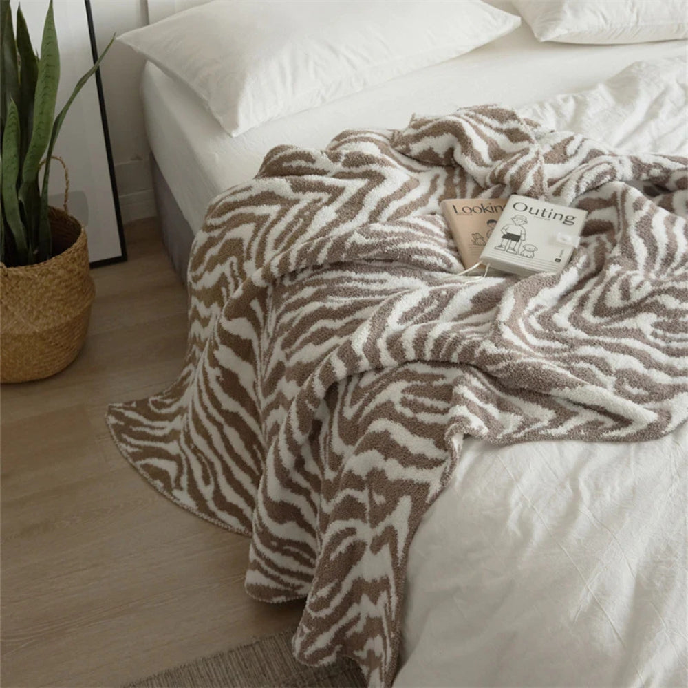 Chic Zebra Design Cozy Blanket for All Occasions
