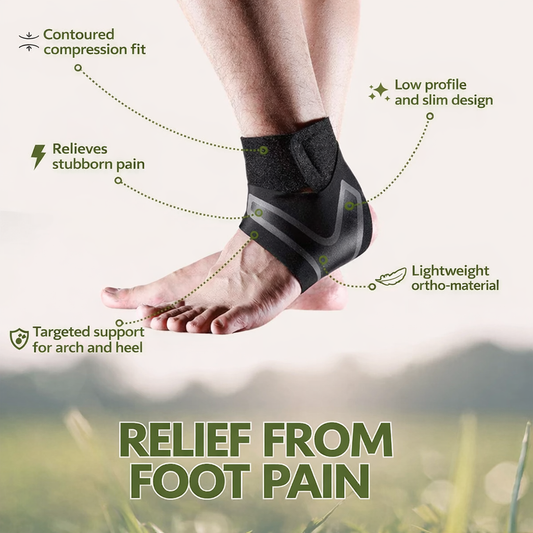 Foot Support Brace | Compression Ankle Sleeve for Stability