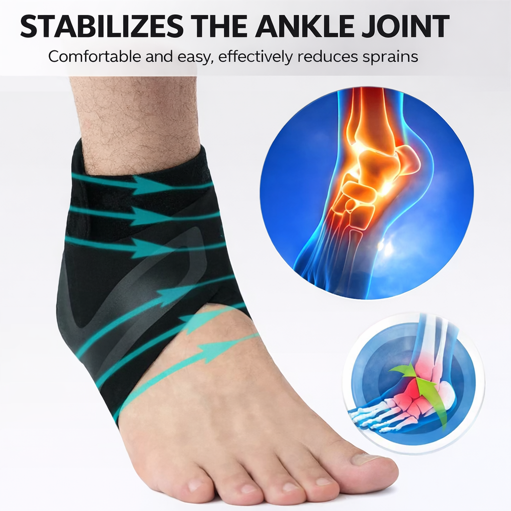 Foot Support Brace | Compression Ankle Sleeve for Stability