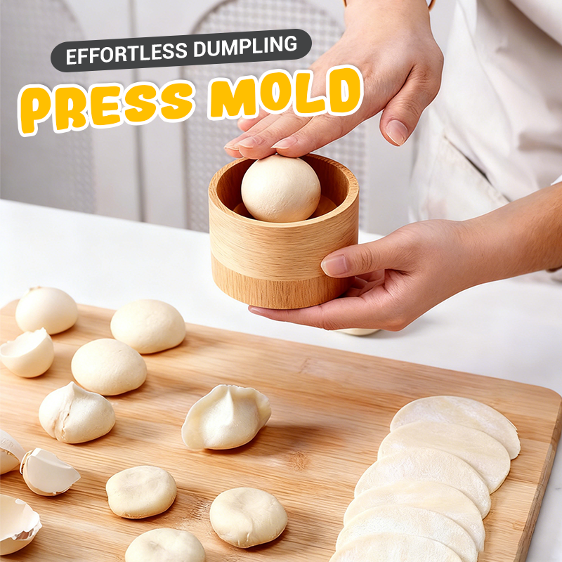 Dough Press Master | Wooden Press for Perfect Dumplings