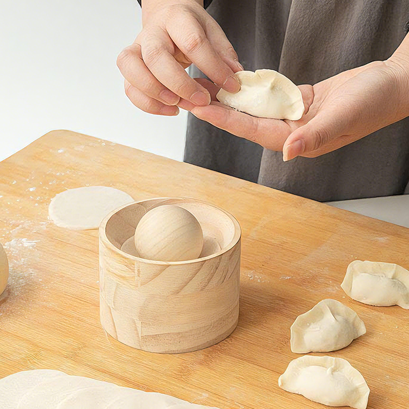 Dough Press Master | Wooden Press for Perfect Dumplings