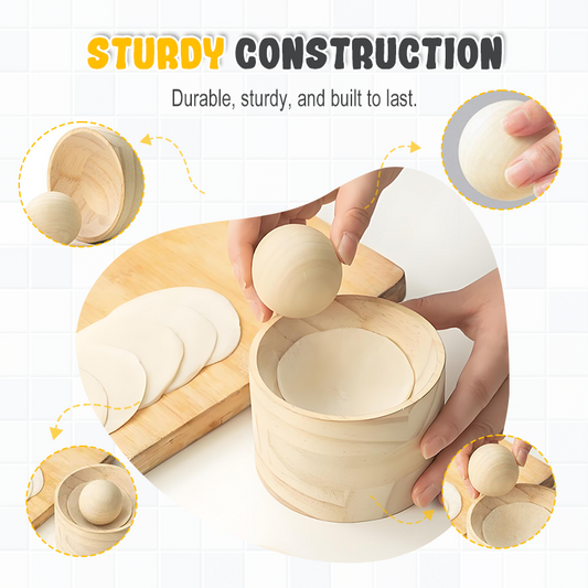 Dough Press Master | Wooden Press for Perfect Dumplings