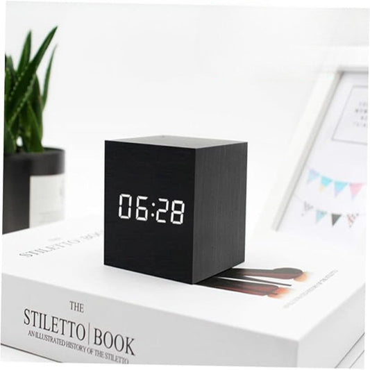 Digital Alarm Clock with LED Display – Compact Multi-Function Design